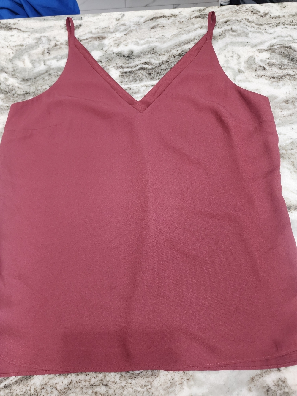 White House Black Market Rose V-Neck Cami Tank